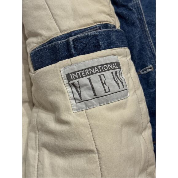 Vintage 90’s International Male Denim And Corduroy Moto Jacket Size Medium - Picture 10 of 15